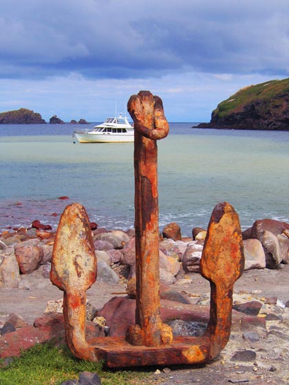 Anchor on White Island, New Zealand